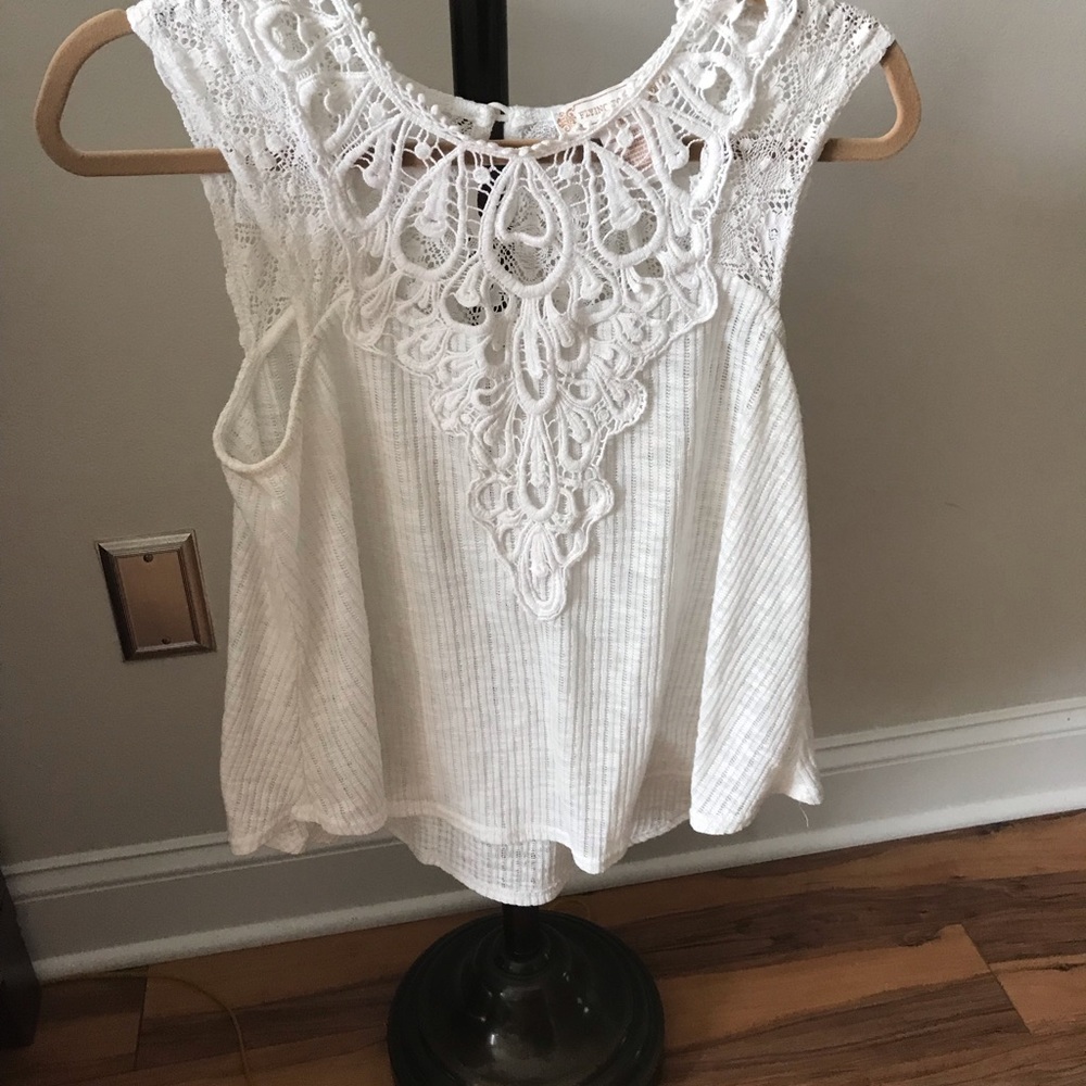Summer lace front shirt